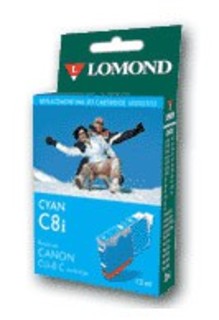 Струйный картридж Lomond CLI-8 голубой (с чипом) для Pixma iP6600D/iP4200/5200/5200R (L0202346)