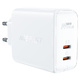 Сетевое з/у ACEFAST A29 PD50W GaN USB-C+USB-C dual port charger (EU). Цвет: белый